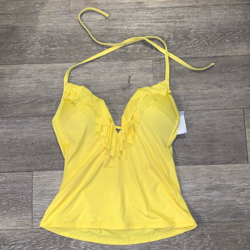 Yellow Kenneth Cole Reaction Tankini Top